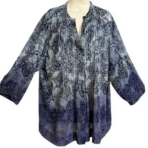 Charter Club Women's Blouse Tunic Boho Fairy Nostalgia Career